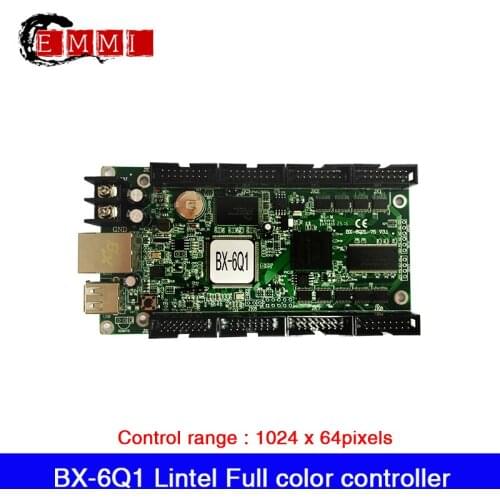 BX-6Q1 Lintel Full Color LED Display Controller Ethernet+USB Support 8 x HUB75 Asynchronous RGB LED Control Card