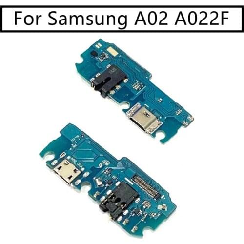 For Samsung Galaxy A02 A022F USB Charger Port Dock Connector PCB Board Ribbon Flex Cable + Headphone Jack Audio Earphone