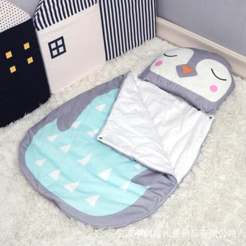 Hot Selling Animal Penguin Infant Sleeping Bag Legs Baby Anti-kick Quilt Newborns Infant Cartoon New Style Cotton