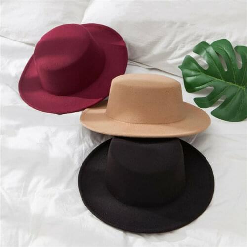 Imcute Brand New Winter Warm Kids Baby Girls Cat Ears Wool Derby Bowler Cap Solid 3D Ears Vintage Costume Play Brim Hats Cap