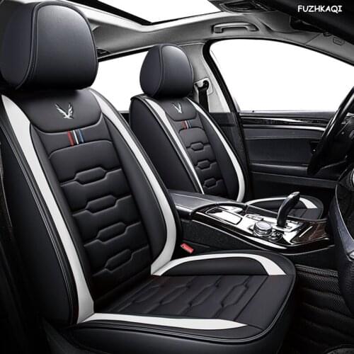 FUZHKAQI leather car seat cover For Dodge Journey Caliber Avenger Challenger Charger am 1500 accessories covers car seats