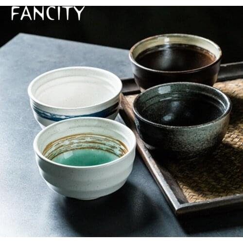 FANCITY Japanese style rice bowl, eating bowl, small rice bowl, soup bowl, tableware, small bowl, western restaurant creative
