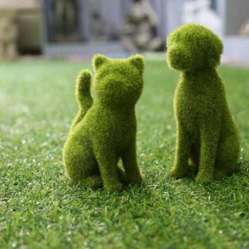 Simulation Puppy Modeling Pee Action Ornaments for Garden Lawn Home Outdoor Courtyard Grass Decoration Statues