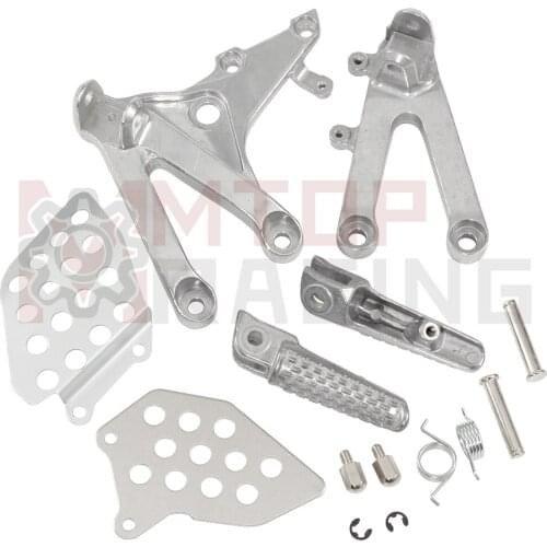 Motorcycle Front Foot Pedal Footrests Foot Pegs Tripod Stent Set For Honda CBR600RR 2007-2018 50600-MFJ-D00 2008 2010 2012 2014