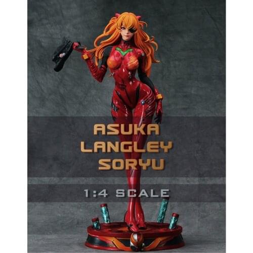 New Worth Collection EVA 1:4 Scale Pink PPS Asuka Langley Soryu TF Figure Resin Statue Recast High Quality