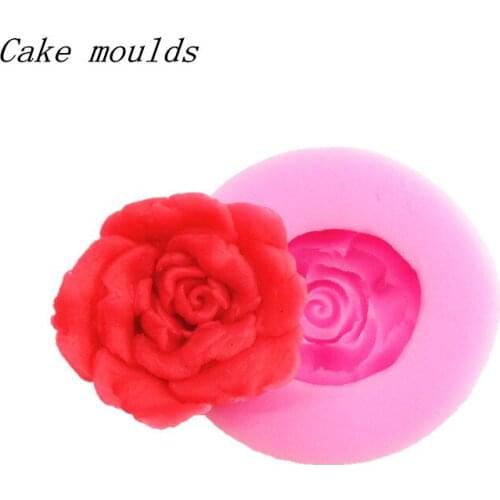 Wholesale Silicone mold RS025 Mini rose shape craft flower mold decoration fondant cake mold Free shipping