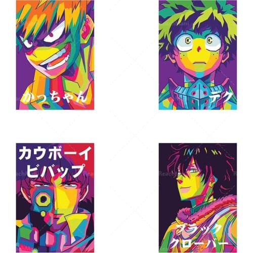 Japan Anime Poster Abstract Classical Animation Wall Art On Canvas Painting Prints Pictures for Living Room Home Decor Cuadros