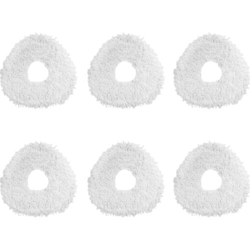 SANQ 6PCS Mops for NARWAL Robot for Roborock YJCC001-1 Robot Vacuum Cleaner Parts