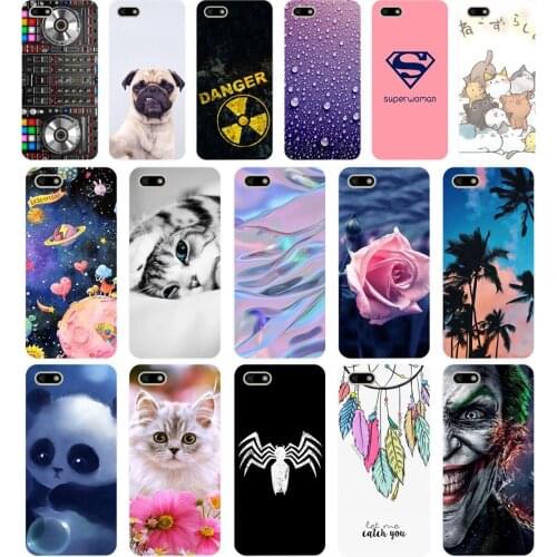 W Silicone case For Huawei Honor 7A Case 5.45" inch Soft Phone Case Huawei Honor 7A 7 A DUA-L22 Russian Back Cover Coque bumper