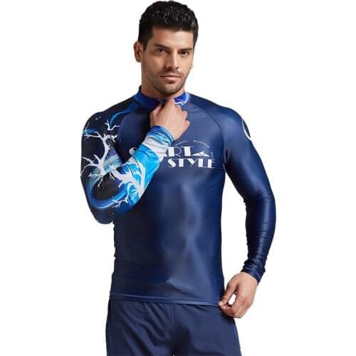 SBART 2020 UV Protection Rashguard man Long Sleeve Swimsuit one piece Lycra Surf Rash Guard Surfing Swimming Diving Suit