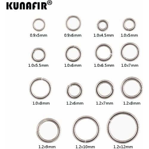 0.9mm-1.2mm Steel wire stainless steel jump rings 200pcs -1000pcs DIY accessories necklace chains parts