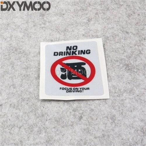 Motorcycle Sticker Warning No Drinking Chinese Letters Focus on Your Driving Motorcycle Phone Sticker Decal Car Styling