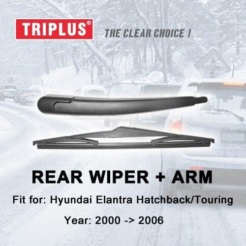 Rear Wiper Arm with Blade for Hyundai Elantra (2000-2006) 1pc 12" 300mm,Rear Wiper Arm & Rear Wiper Blades Hatchback Touring