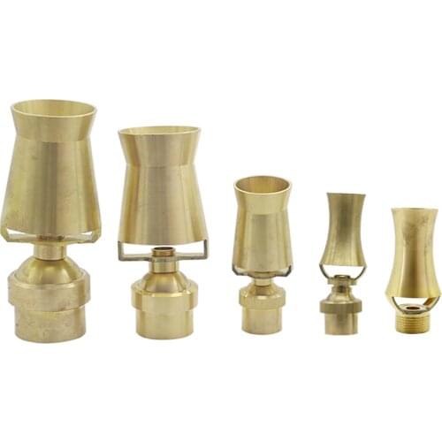 1Pc 1/2" 3/4" 1" 1.5" 2" Ornamental Brass Air-Blended Bubbling Jet Fountain Multi-direction Inner Thread Ice Tower Cedar Nozzles