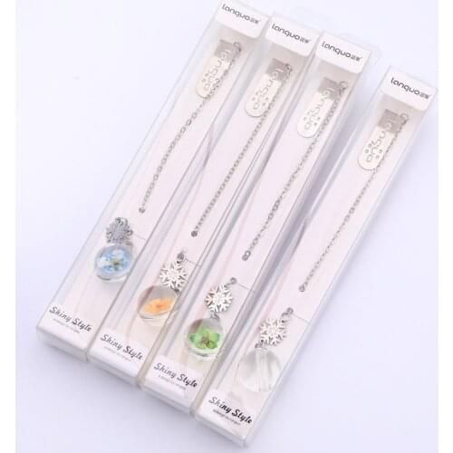 1pcs 55440 Languo Stationery Wholesale LG-41333 Bouquet Glass Pendant Bookmark