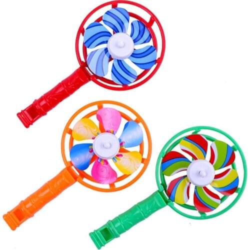 1Pcs KIds Windmill Whistle Toy Children Colorful Windmill Whistle Musical Develop Toy Party Props Children Gift Baby Puzzle Game