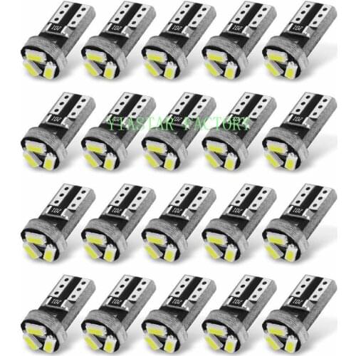 10pcs T5 Led Bulb W3W 74 286 W1.2W Auto Car Dashboard Lights Car Auto Side Wedge Light Lamp 3smd 3014 Instrument Cluster Lights