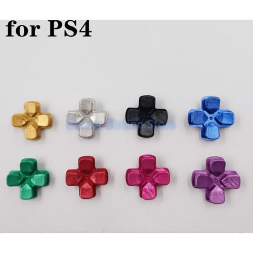 10pcs Metal Dpad Button Aluminum Direction Button For Playstation4 Dualshock 4 PS4 Controller D-pad Cross Button replacement
