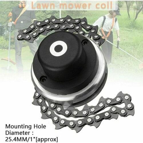 2pcs 65mn Trimmer Head Chain Coilgrass Garden Brush Cutter Chain Trimmer Grass Brushcutter Head Lawn Mower Garden Tools