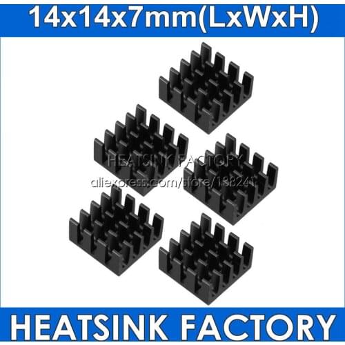 14x14x7mm Heatsink DIY Heat Sink Radiator Cooling Cooler for Raspberry pi Electronic 3D printer CHIP IC MOS Heat dissipation