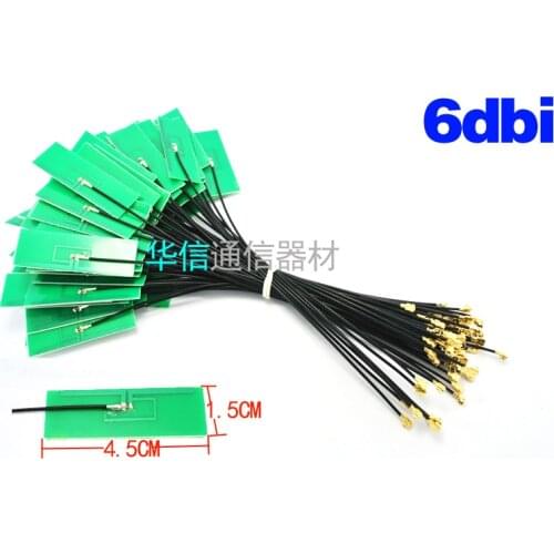5PCS/LOT 2.4G 6dbi planar antenna wifi module antenna high gain built-in PCB antenna IPX connector