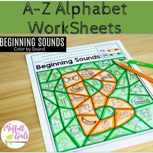 Alphabet Worksheets 26 Letters From-A-to-Z Practice Paper Preschool learning English Homework Workbook coloring books for kids