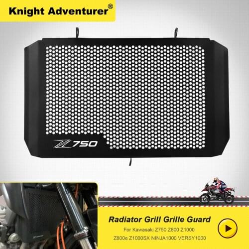 Motorcycle Aluminum Radiator Side Guard Grill Grille Cover For Kawasaki Z750 Z800 z1000 Z800e Z1000SX ninja1000 versy1000