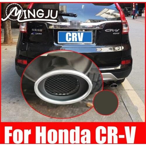 Car Styling Stainless Steel Rear Tail Throat Pipe Tip Exhaust Muffler For Honda CRV CR-V 2017 2018 2019 2020 Accessories
