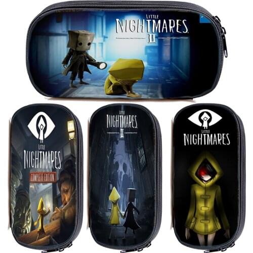 New Little Nightmares 2 Pencil Case Large Capacity Pencil Bag Boys School Pen Case Supplies Pencil Pouch Girls Cosmetic Case