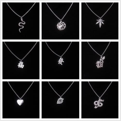 2021 New Stainless Steel Dragon Bone Chain Snake Leaf Chinese Letter Lock Necklace For Women Men Jewelry 3MM Thick Chain