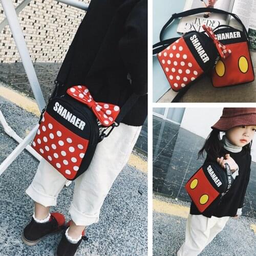 Disney Childrens bag Messenger bag boy Mickey mouse bag female children schoolbag shoulder bag baby fashion mini handbags