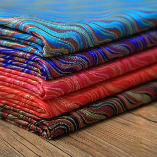 Designer jacquard fabric high-end jacquard fashion fabric european color houndstooth hand-sewn fabric for skirts and pants