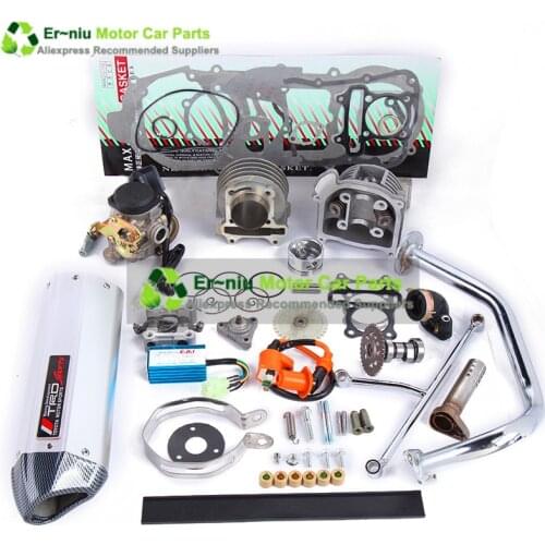 Racing parts GY6 50/60/80 up GY6100 add power 30% Racing Camshaft CDI Muffler ,High Performance Exhaust ,Oil pump and