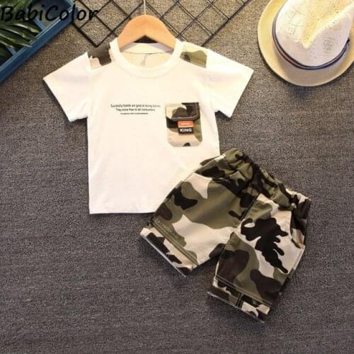 Baby boys clothes sets summer newborn cotton tops+shorts 2pcs tracksuits for bebe boys toddler fashion sports suits 2020 new