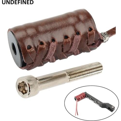 Motorcycle Shifter Pegs Leather Cover Retro Shift Nails Covers For Indian Harley Softail Fatboy Steert Bob Chief Classic Vintage