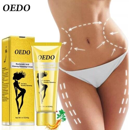 OEDO Ginseng Slimming Cream Hyaluronic Acid Cellulite Lose Weight Burning Fat Health Care Cream Body Moisturizing Whitening Skin