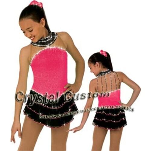 Hot Selling Ice Skating Dresses Women Spandex Graceful New Brand Ice Skating Competition Dress DR2638