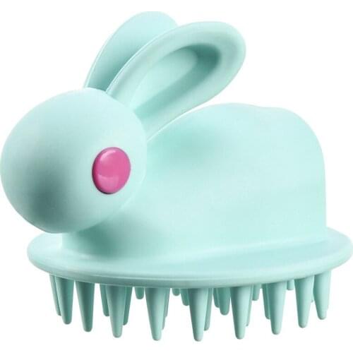 Rabbit Shampoo Scalp Hair Massager Head Body Scalp Massage Brush Comb Hair Washing Comb Shower Brush Bath Spa Massage Brush