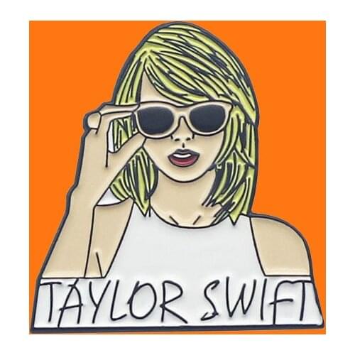 Swift Taylor Enamel Pins Pop Singer Metal Cartoon Brooch Backpack Hat Bag Collar Lapel Badges Women Fashion Jewelry Gifts