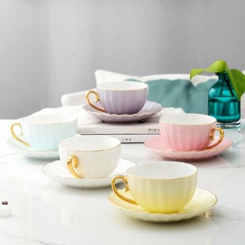 Cute Creative Ceramics Coffee Cup High Grade Afternoon Tea Cups Simple Tea Sets Elegant Home Modern Design