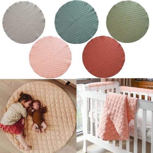 Soft Cotton Baby Play Mat Memory Foam Round Crawling Pad For Kids Children Floor Rug Educational Game Carpet Toys Room Decor