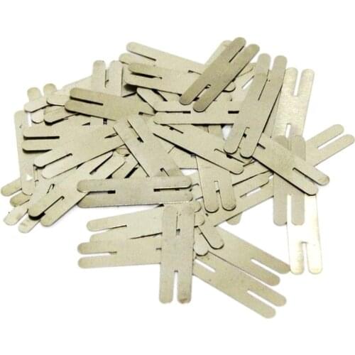 100pcs/lot 0.2x30x8mm H type Nickel Plated Steel Strap Strip Sheets for Battery Pack Spot Welding Spot Welder Equipment