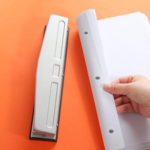 Three holes Manual Office puncher Office Loose leaf A4 paper Punch supplies Metal High quality stationery