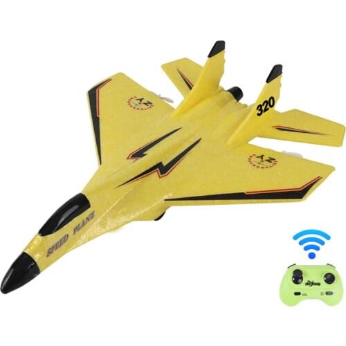 RC Remote Control Airplane with Light Model Aircrafts EPP Foam Fighter Hobby Plane Rechargeable Gliding Airplane Toys Kids Gifts
