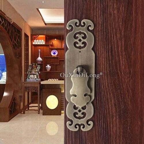 Retro Vintage 2Pairs European Antique Brass Furniture Handles Cupboard Wardrobe Bookcase Cabinet Pulls Handles