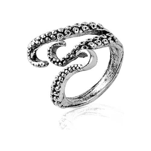 Vintage Octopus Tentacle Rings For Men Personality Shaped Adjustable Opening Metal Male Eternity Wholesale 2019 Accessories Sale