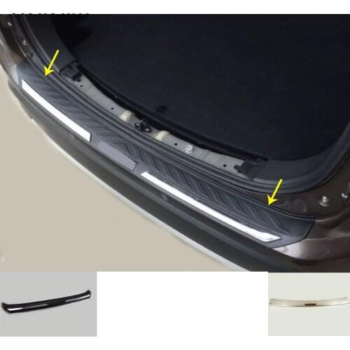 Car External Rear Bumper Panel Trunk Trim Cover Stainless Steel Plate Pedal For Mitsubishi Outlander 2016 2017 2018 2019