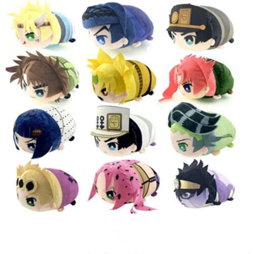 Japan Anime JOJOs Bizarre Adventure Diavolo Kujo Jotaro Rohan Kishibe Bruno Bucciarati Plush Toy Stuffed Dolls 20*14*12cm