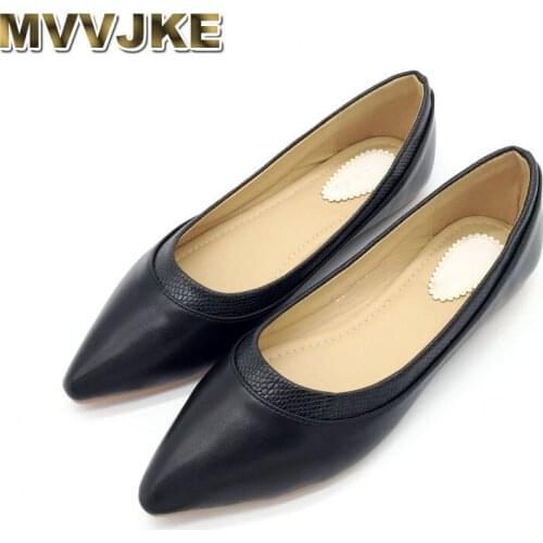 MVVJKE 2019 Spring Autumn Shoes Women Ballet Flats Shoes Slip-On Woman Single Shoes Ladies Females Footwear Zapatos Mujer