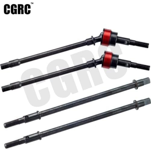2pcs Hard Steel Front/Rear Axle CVD Drive Shaft Dogbone For 1/10 Rc Crawler Axial Scx10